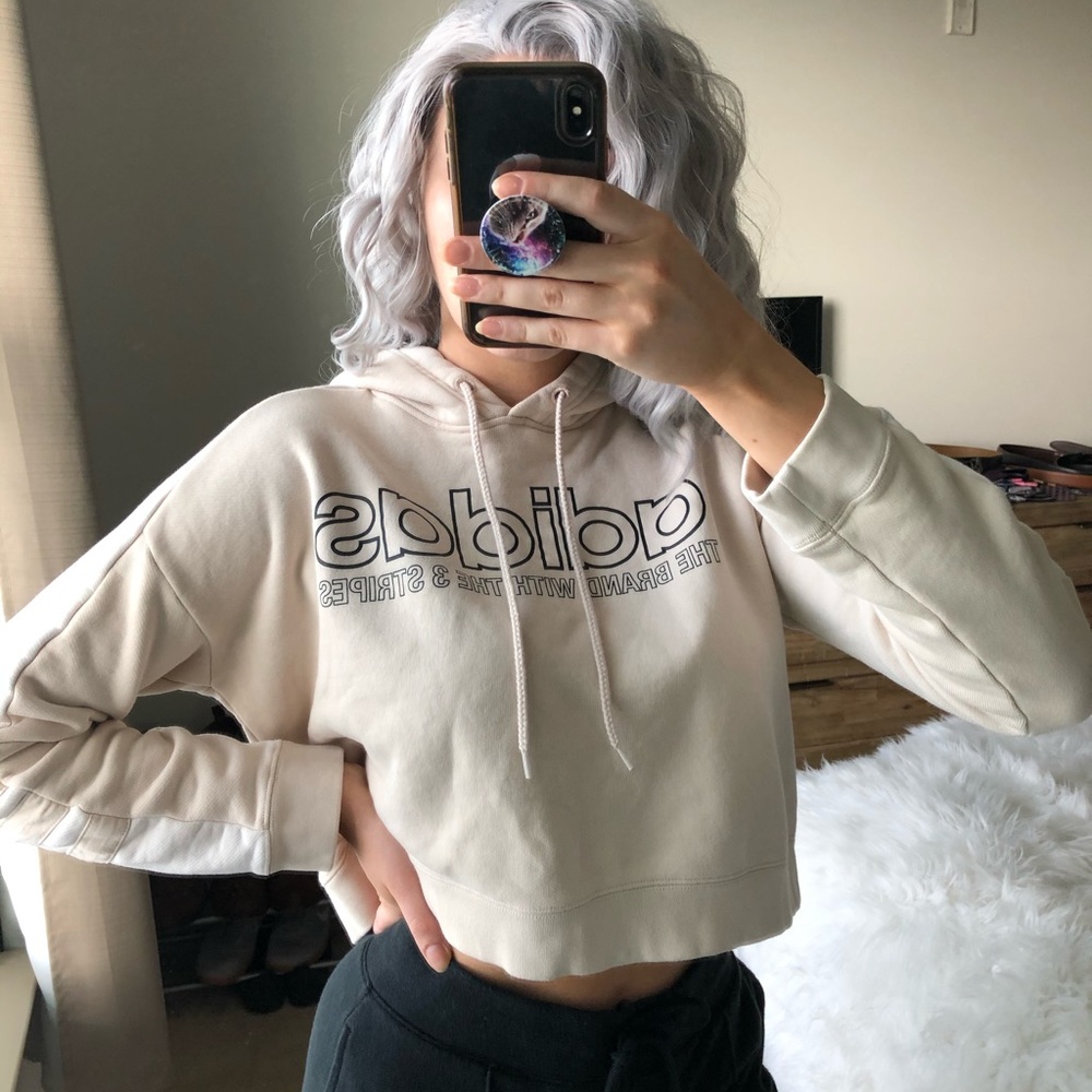NEW Adidas Cropped Hoodie